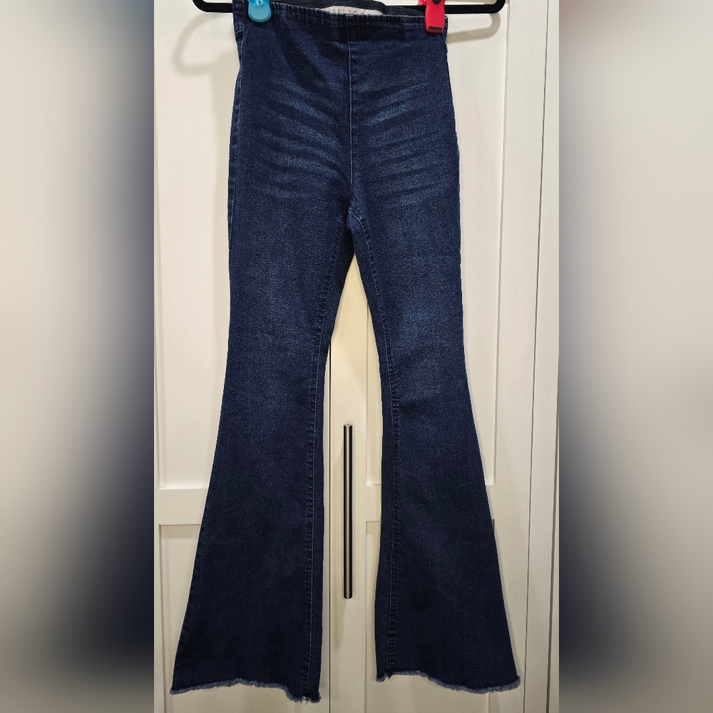 Tinseltown Blue Flare Wide Leg Jeans